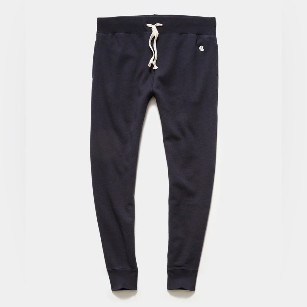 Todd Snyder x Champion Midweight Slim Fit Jogger Sweatpants Navy XS